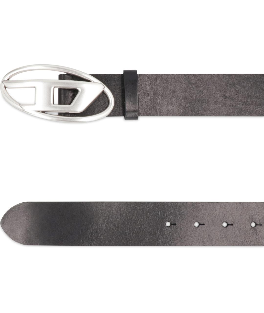 DIESEL Черный кожаный ремень, фото 3