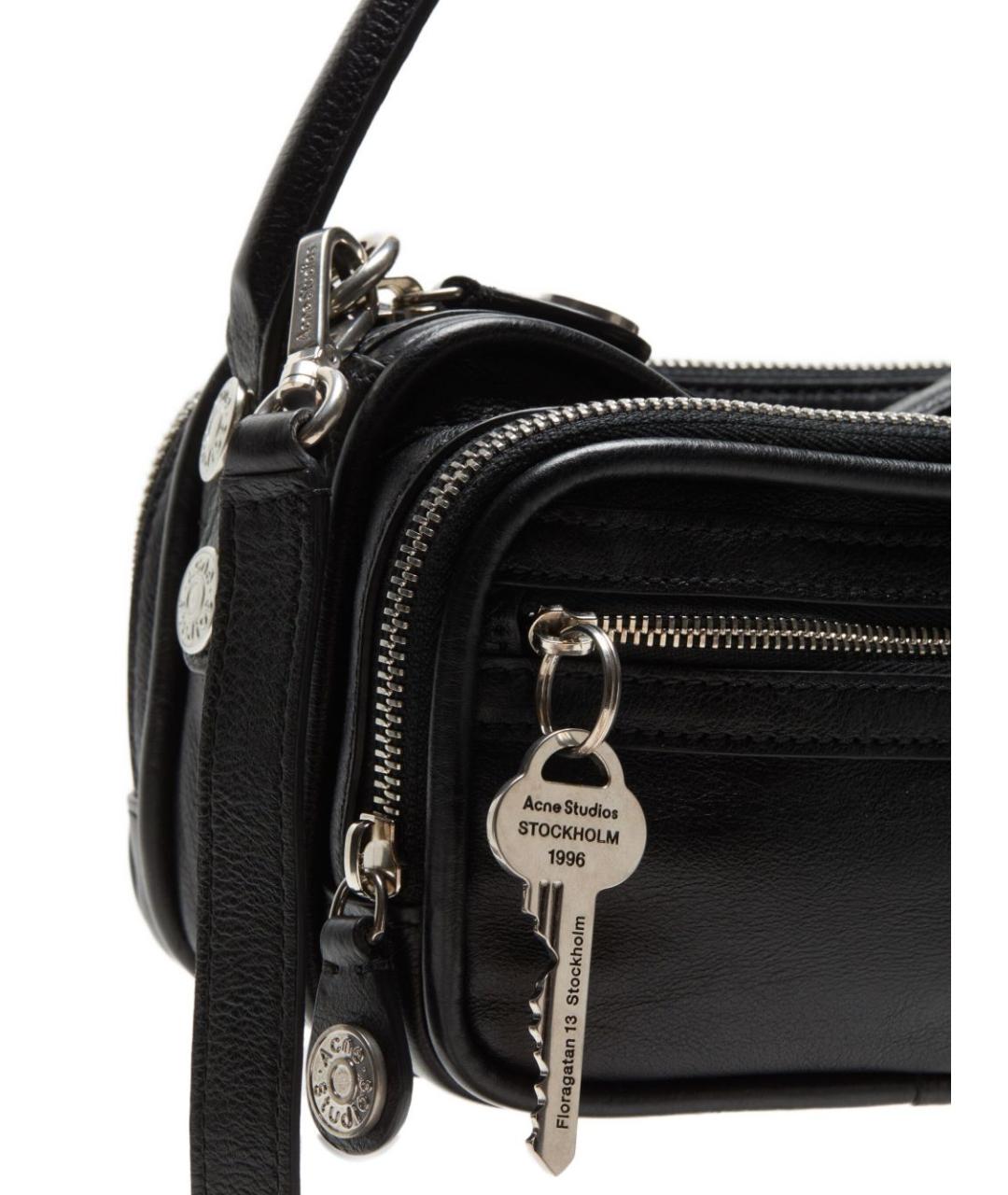 ACNE STUDIOS Черная сумка с короткими ручками, фото 4