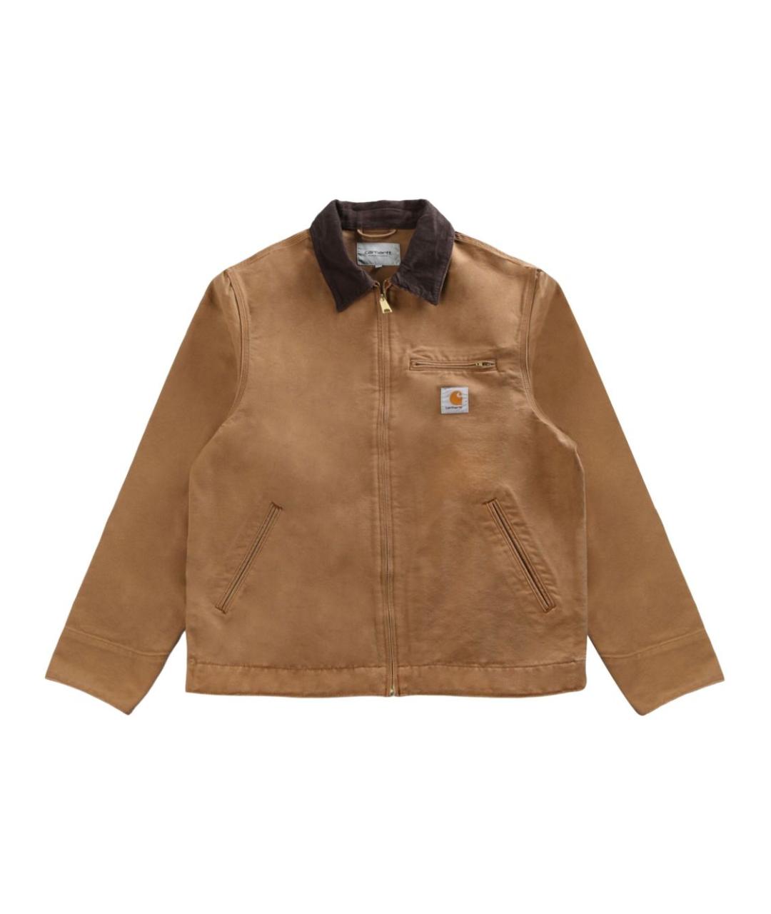 CARHARTT WIP Коричневая хлопковая куртка, фото 1