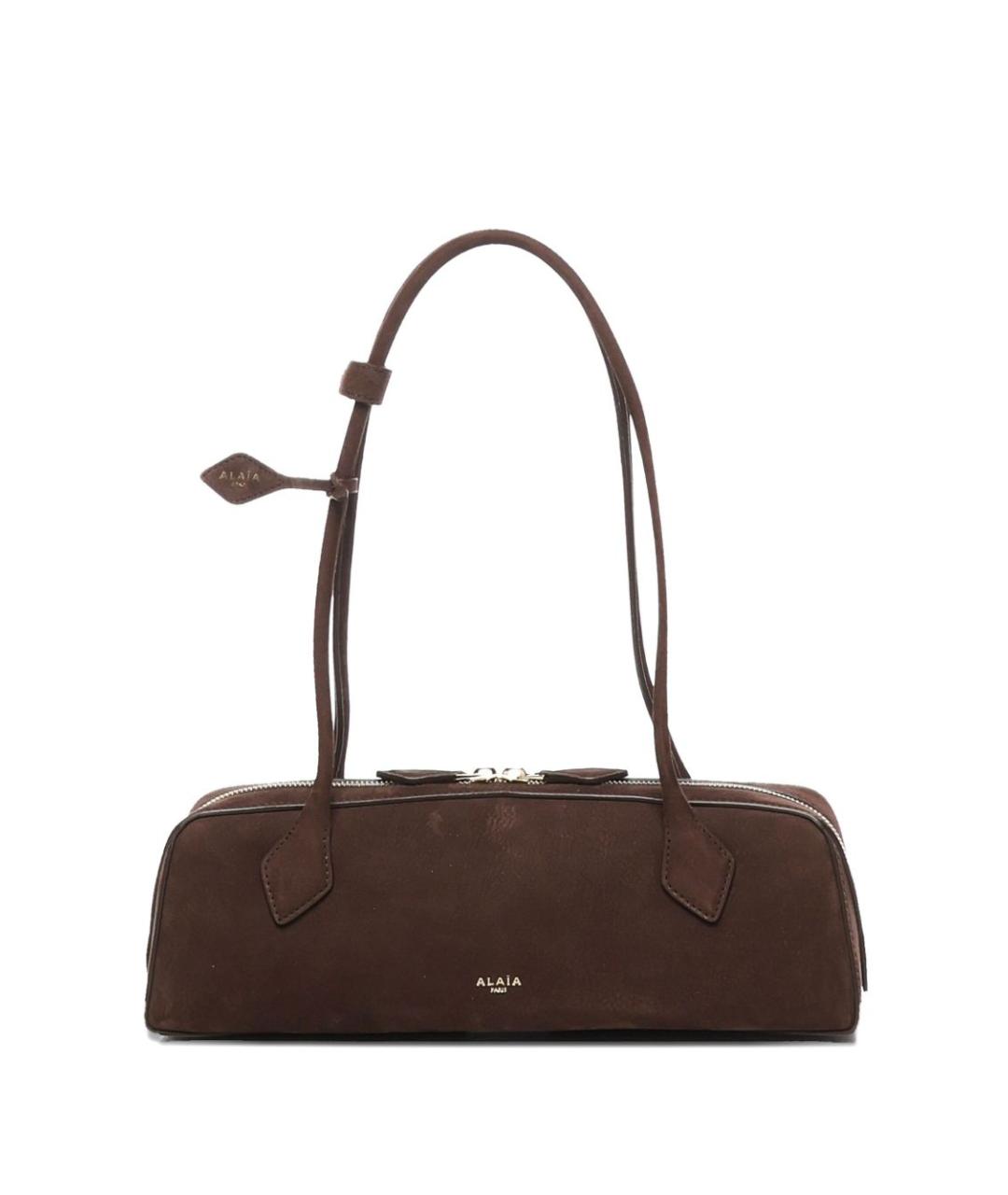 ALAIA Коричневая кожаная сумка через плечо, фото 1