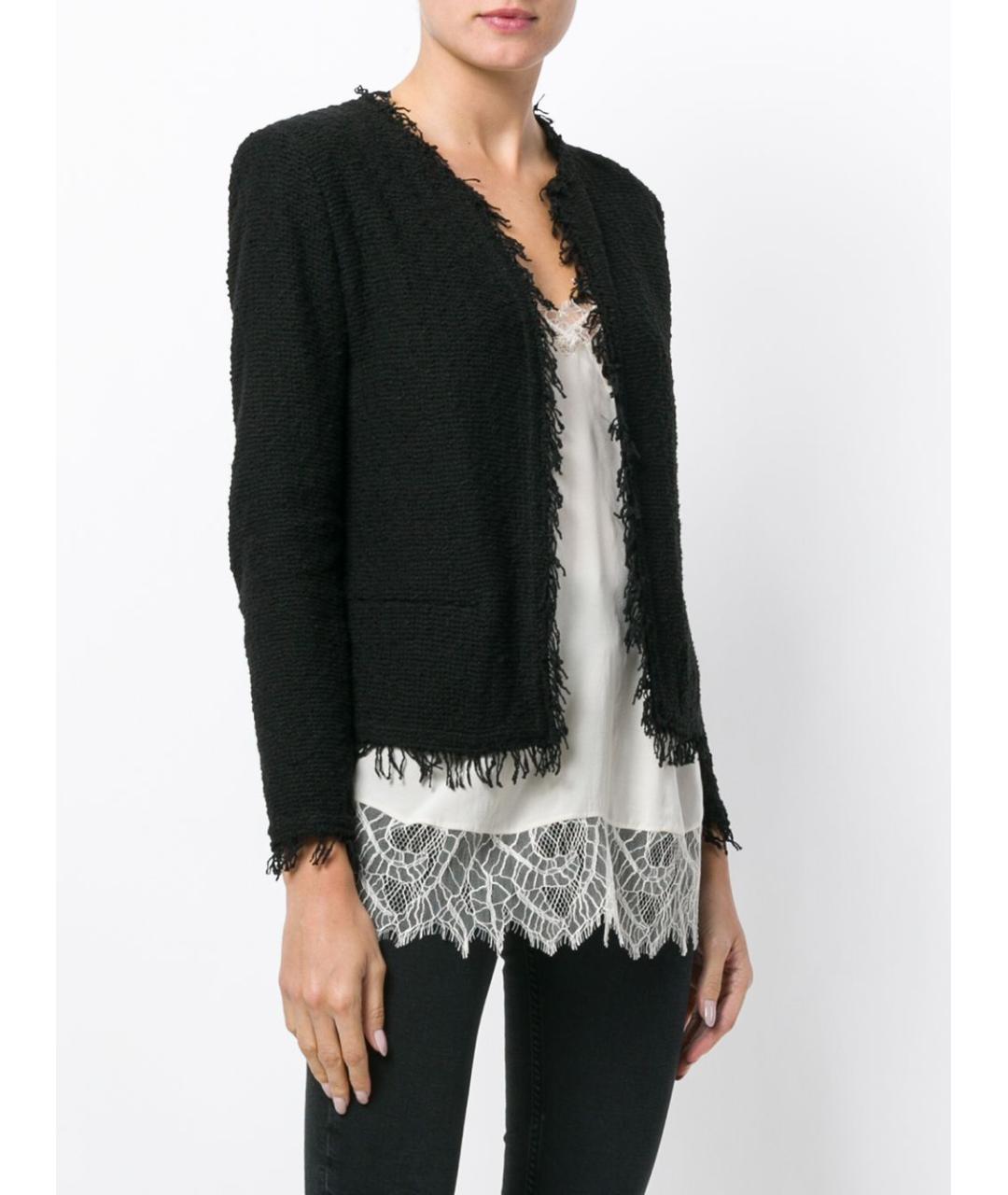 IRO Черный хлопковый жакет/пиджак, фото 3