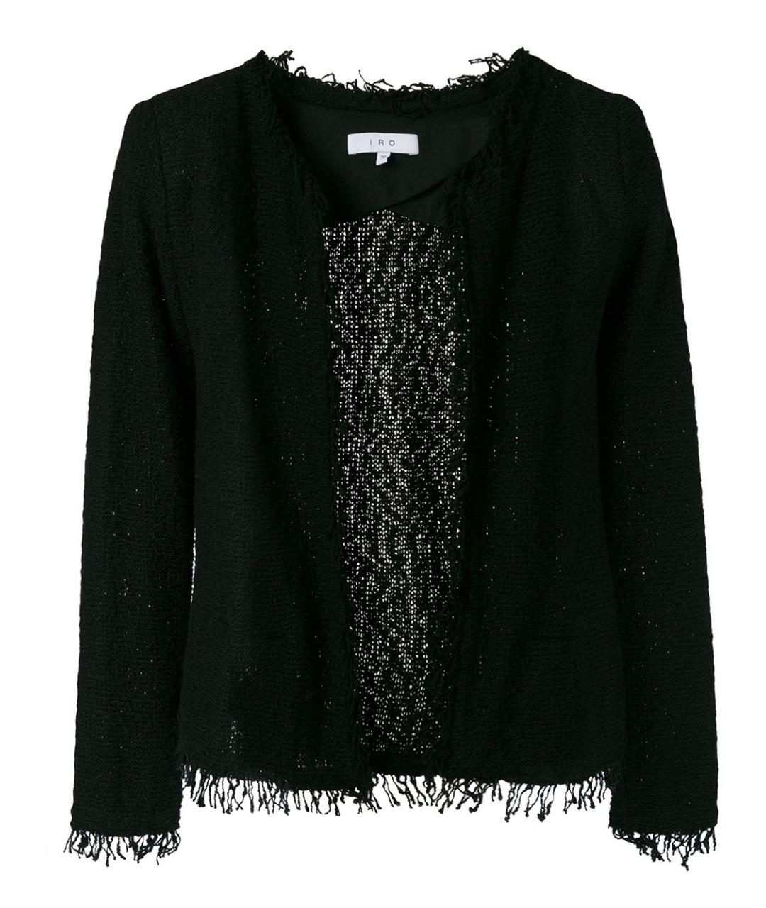 IRO Черный хлопковый жакет/пиджак, фото 1
