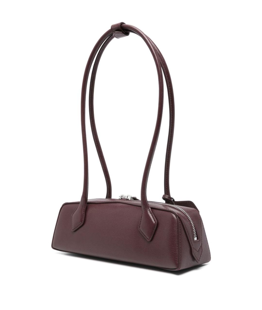 ALAIA Бордовая кожаная сумка через плечо, фото 5
