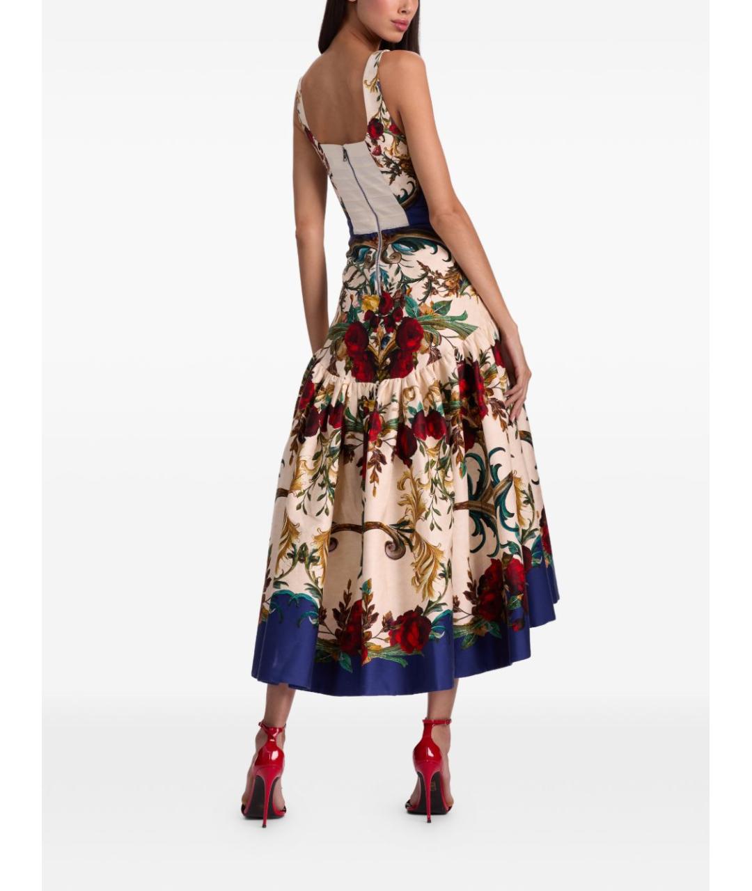 ALICE+OLIVIA Мульти хлопковое платье, фото 4