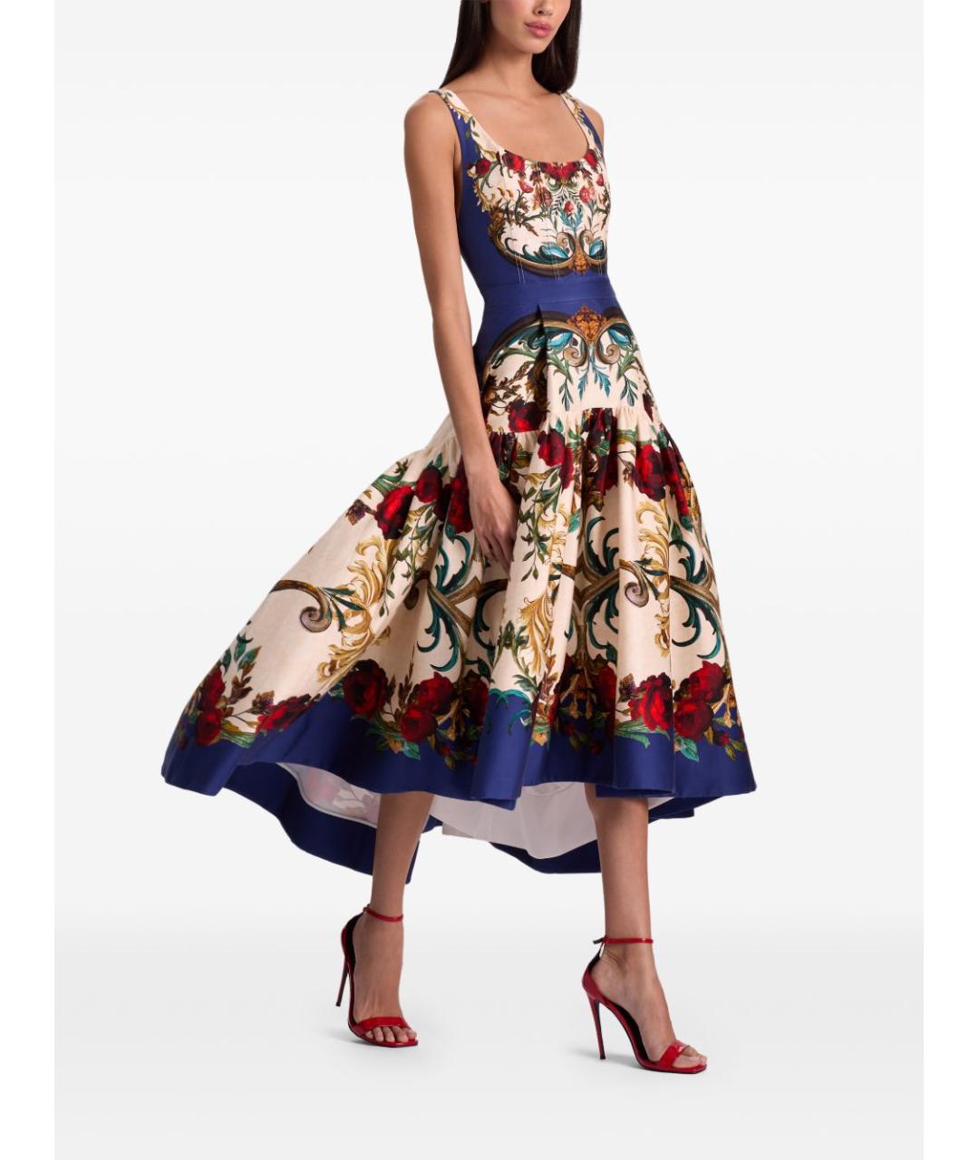 ALICE+OLIVIA Мульти хлопковое платье, фото 5