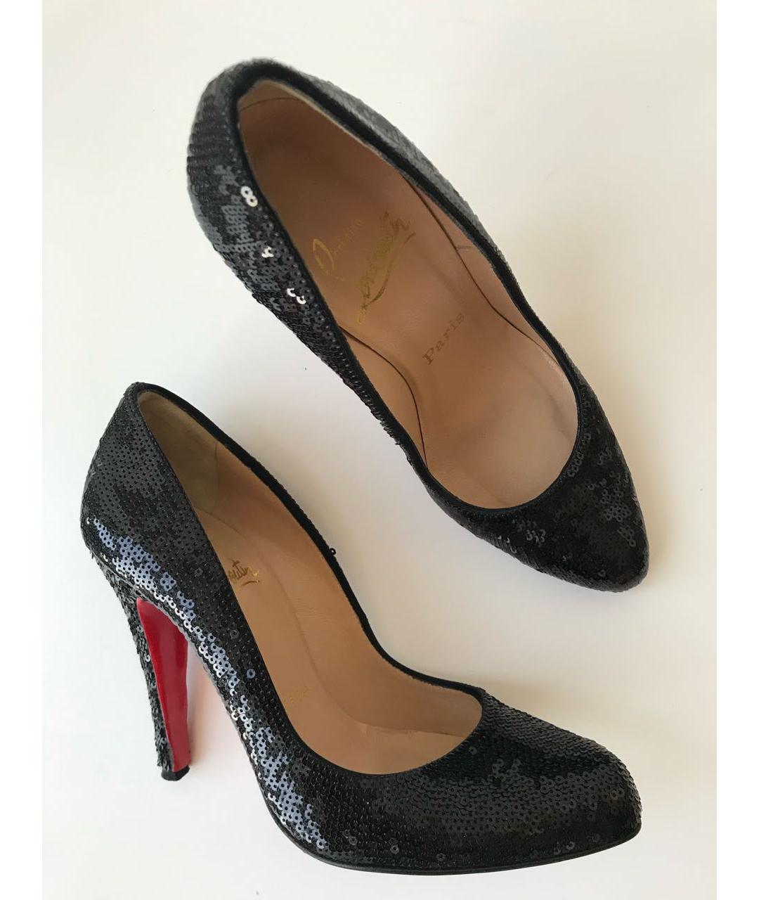 CHRISTIAN LOUBOUTIN Черные туфли, фото 5