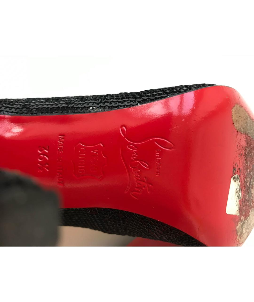 CHRISTIAN LOUBOUTIN Черные туфли, фото 6