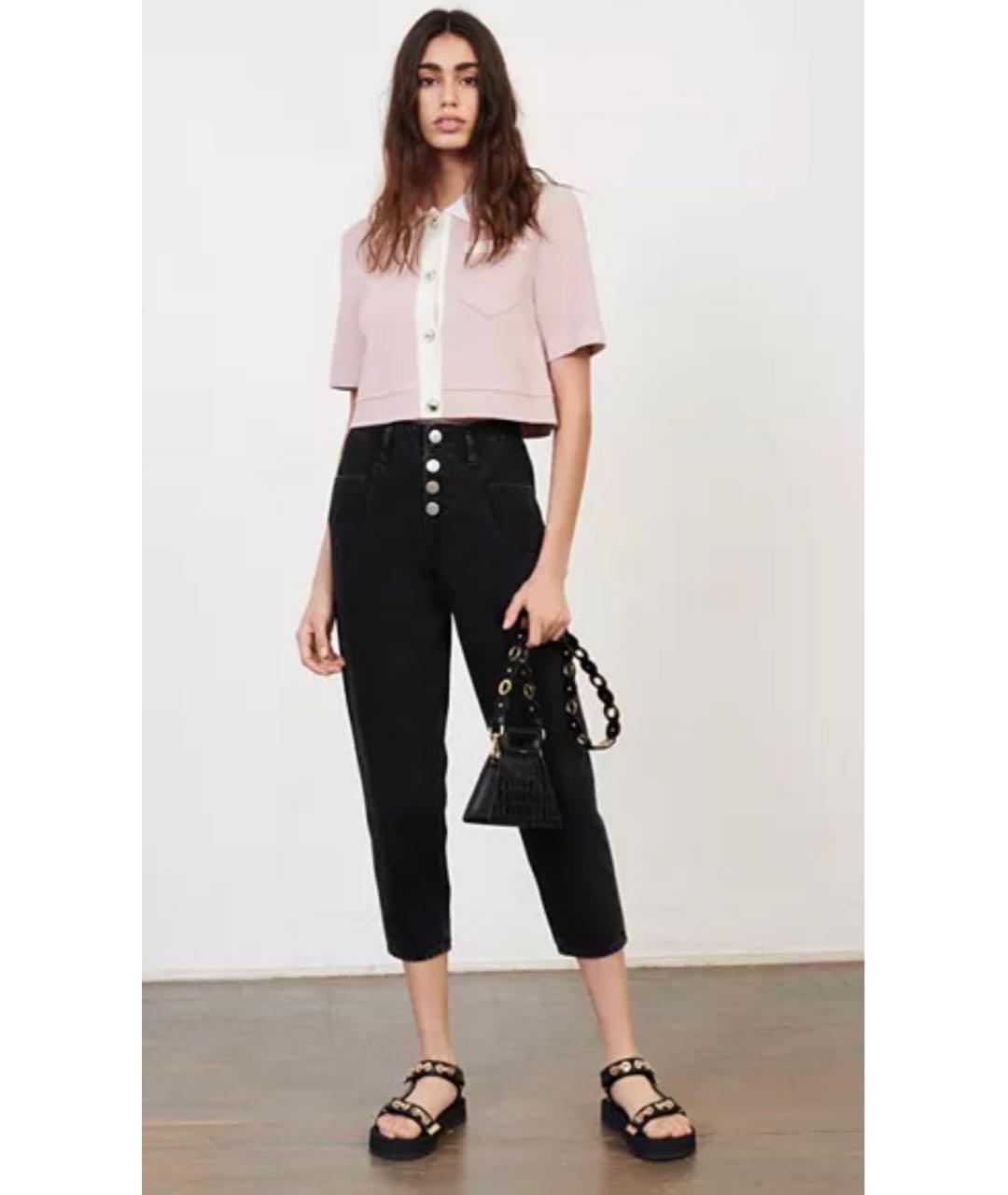 MAJE Антрацитовые хлопковые джинсы слим, фото 6