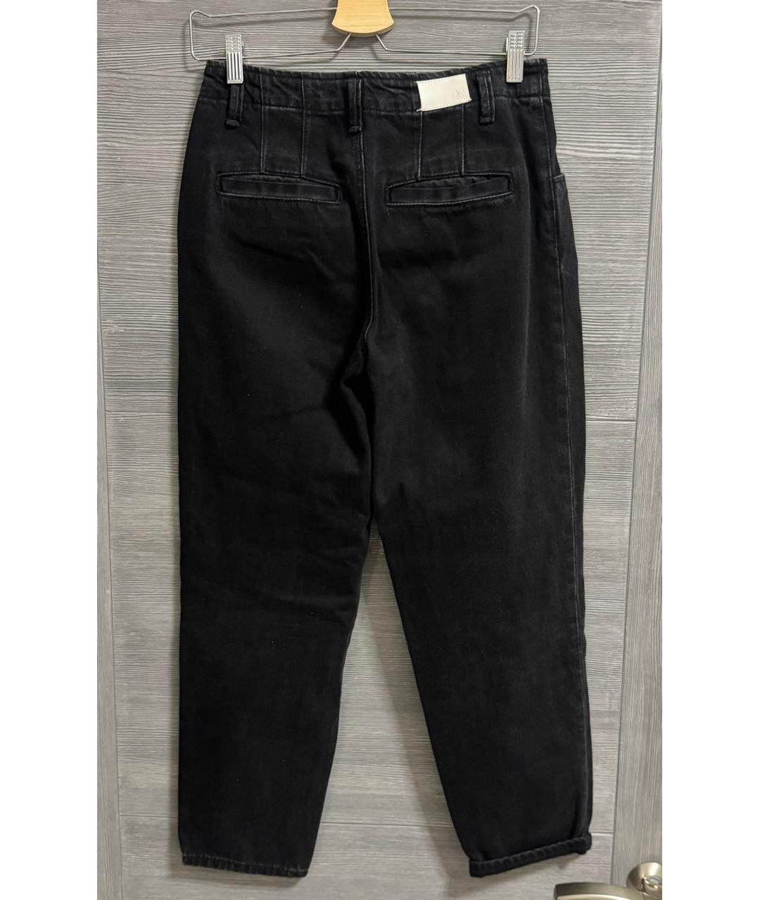 MAJE Антрацитовые хлопковые джинсы слим, фото 2