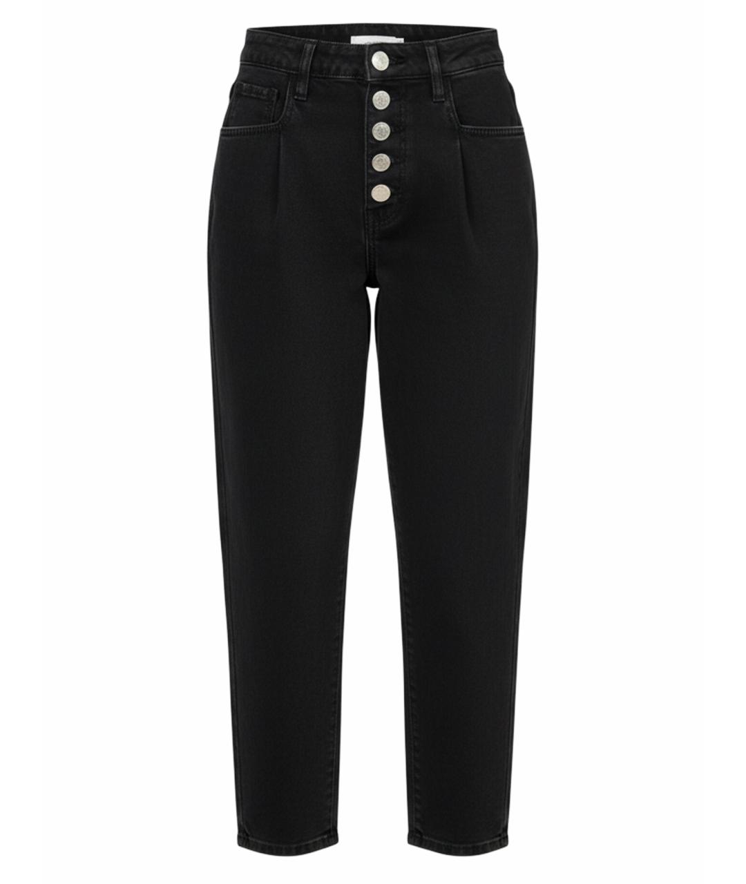 MAJE Антрацитовые хлопковые джинсы слим, фото 1