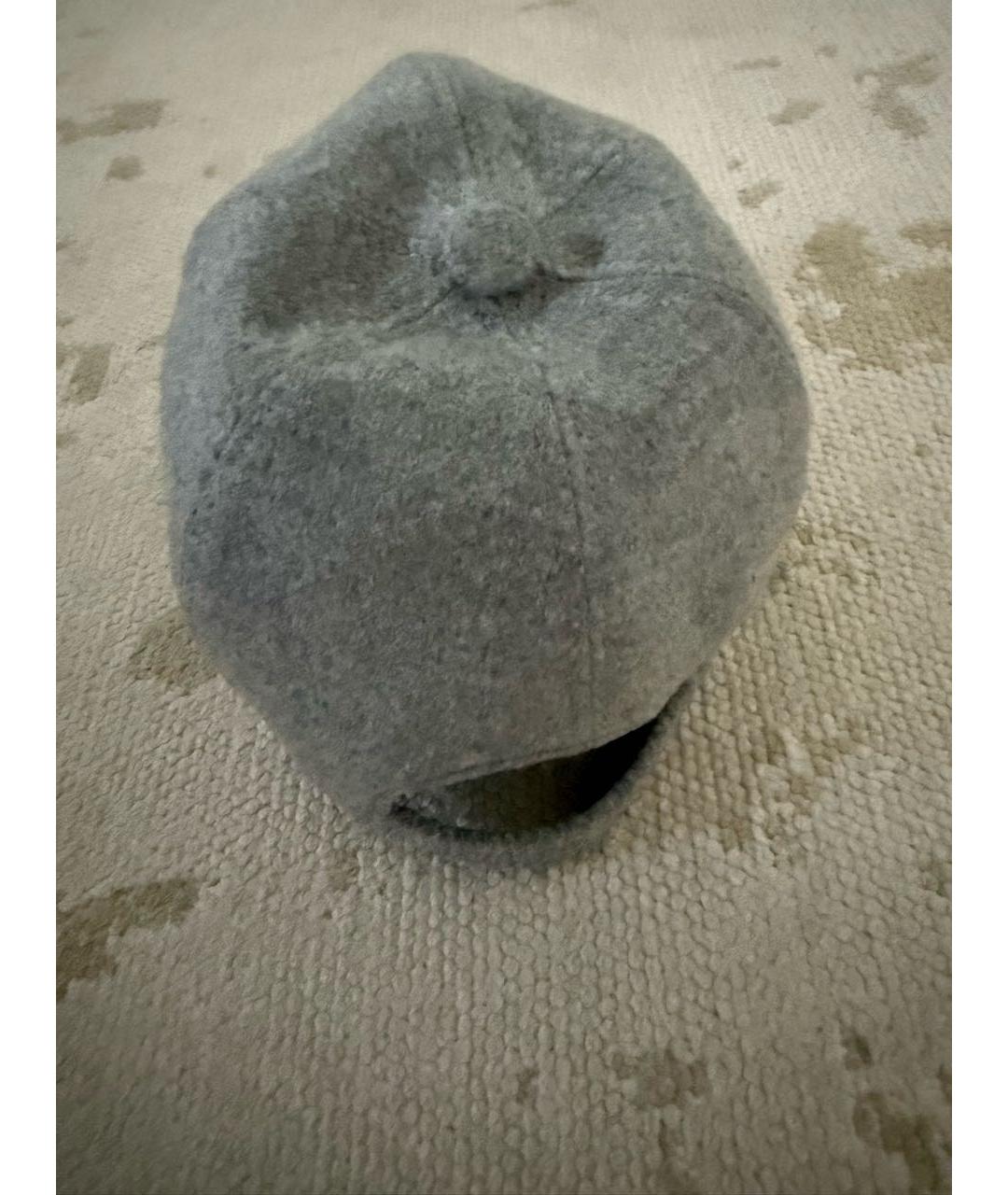 LORO PIANA Серая кашемировая кепка, фото 2