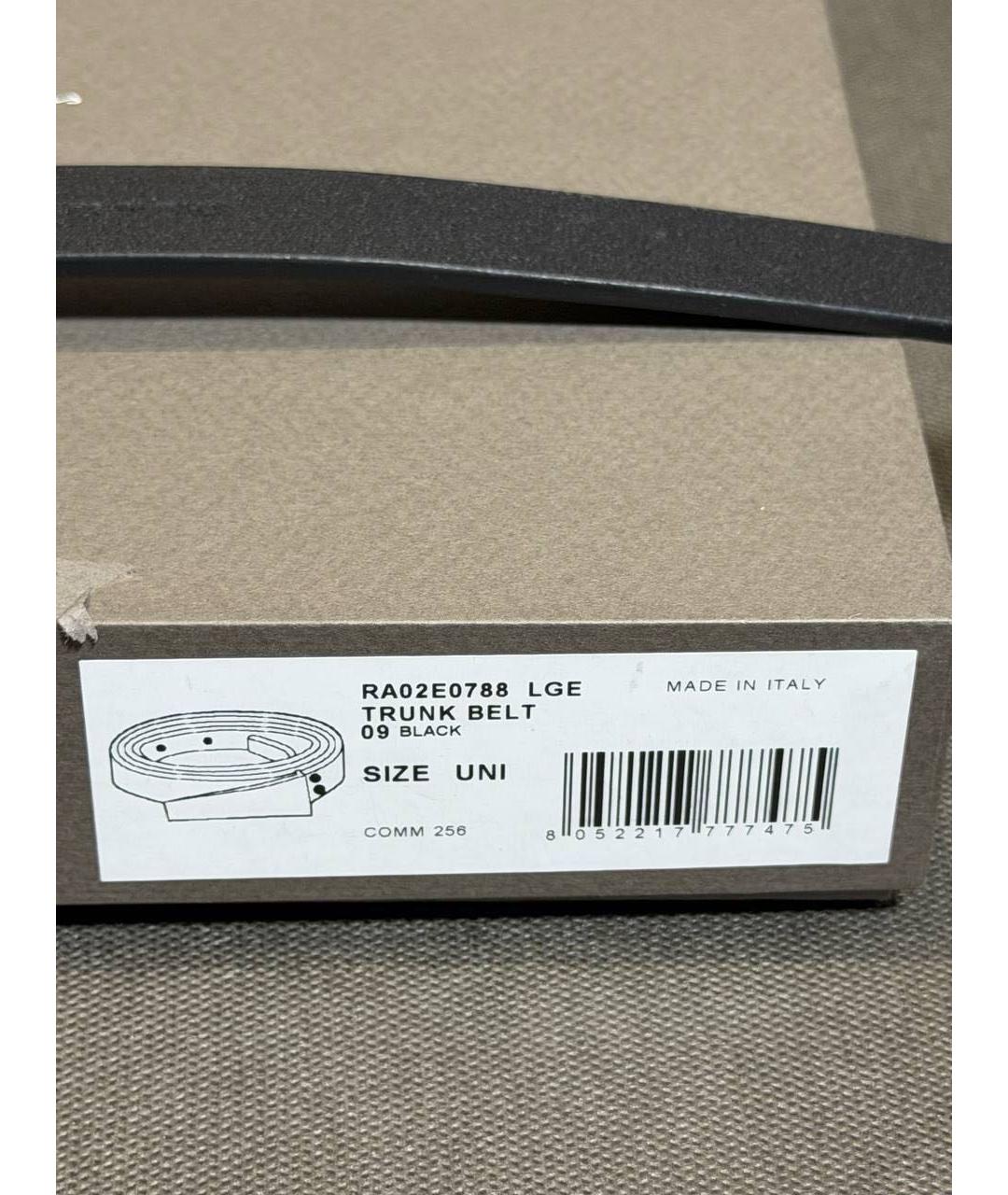 RICK OWENS Черный кожаный ремень, фото 8