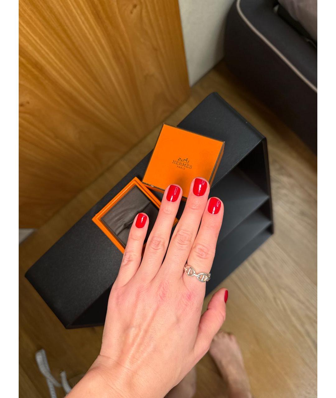 HERMES Серебряное кольцо, фото 2