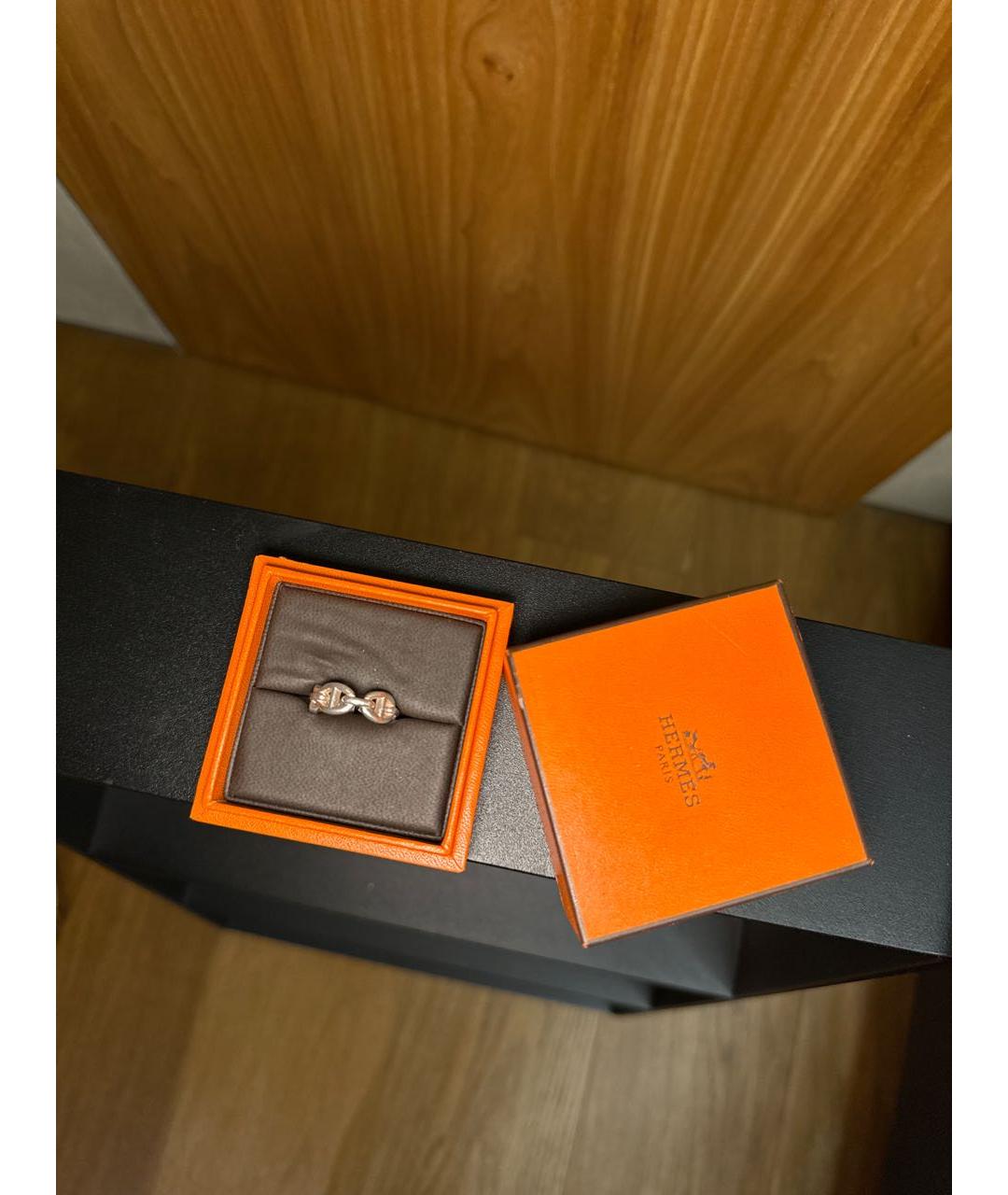 HERMES Серебряное кольцо, фото 4