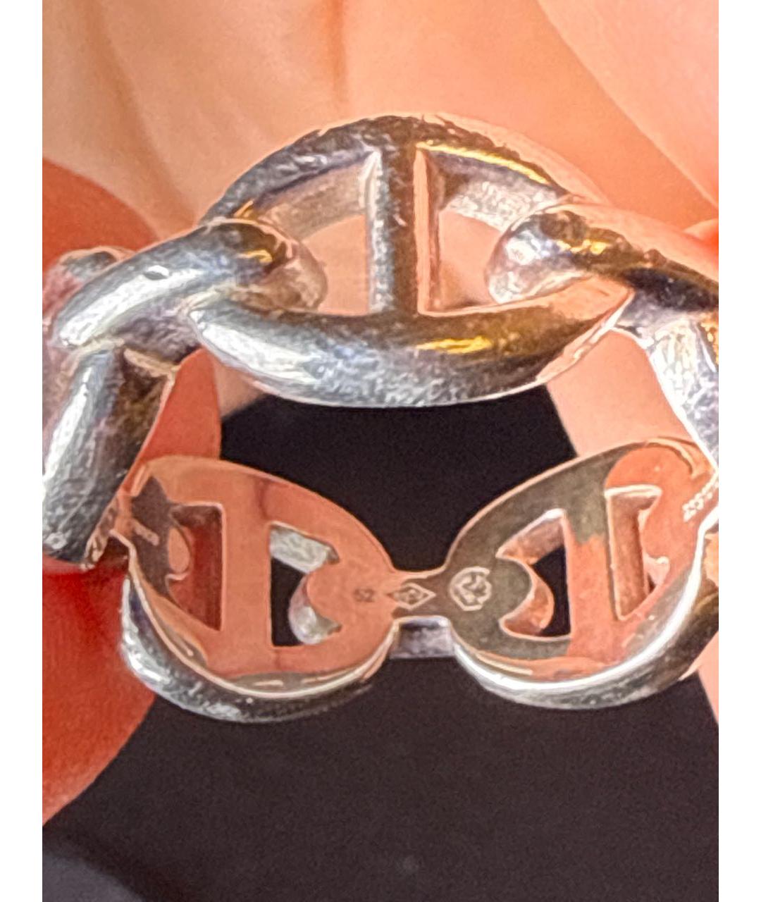 HERMES Серебряное кольцо, фото 5