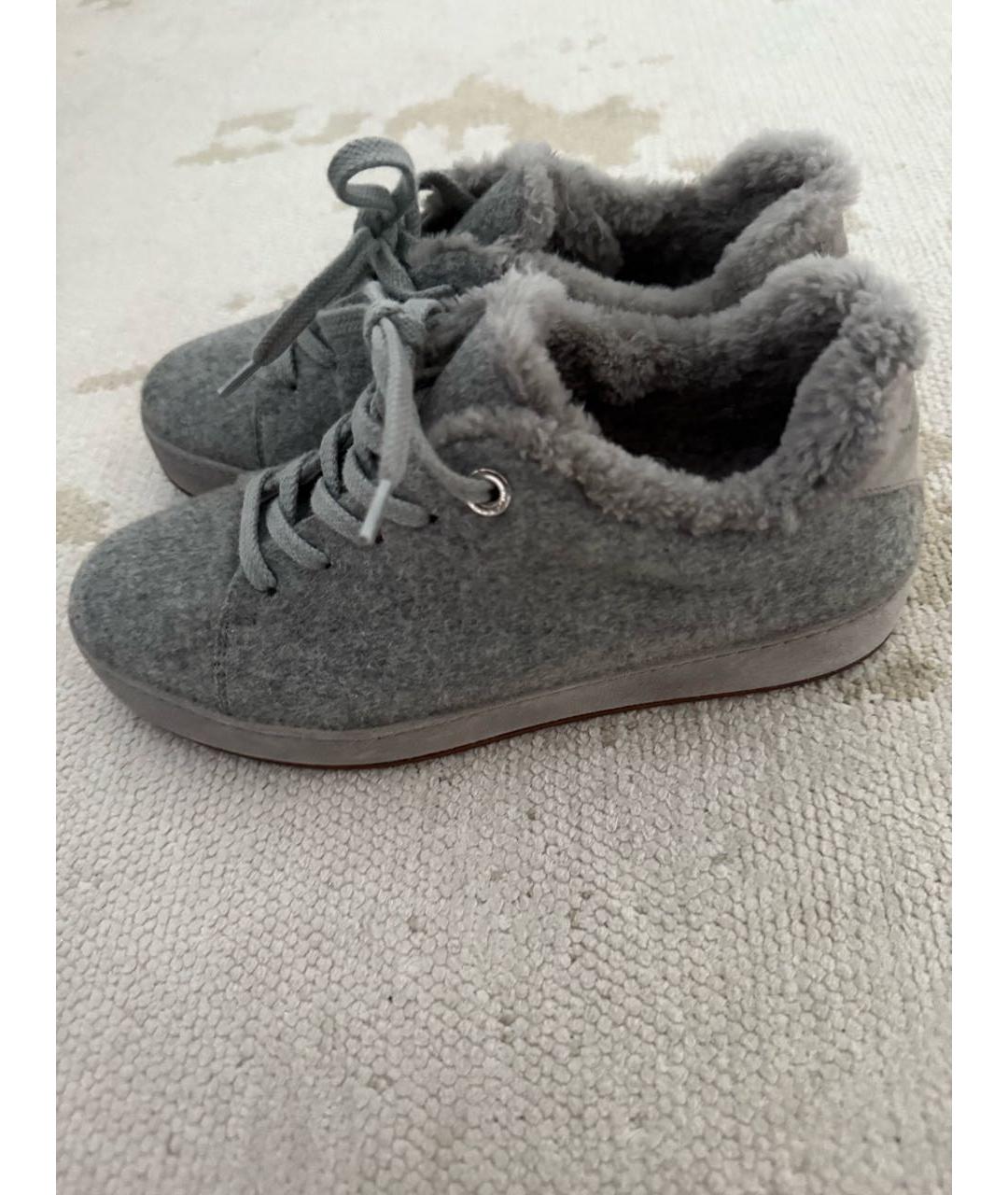 LORO PIANA Серые кеды, фото 5