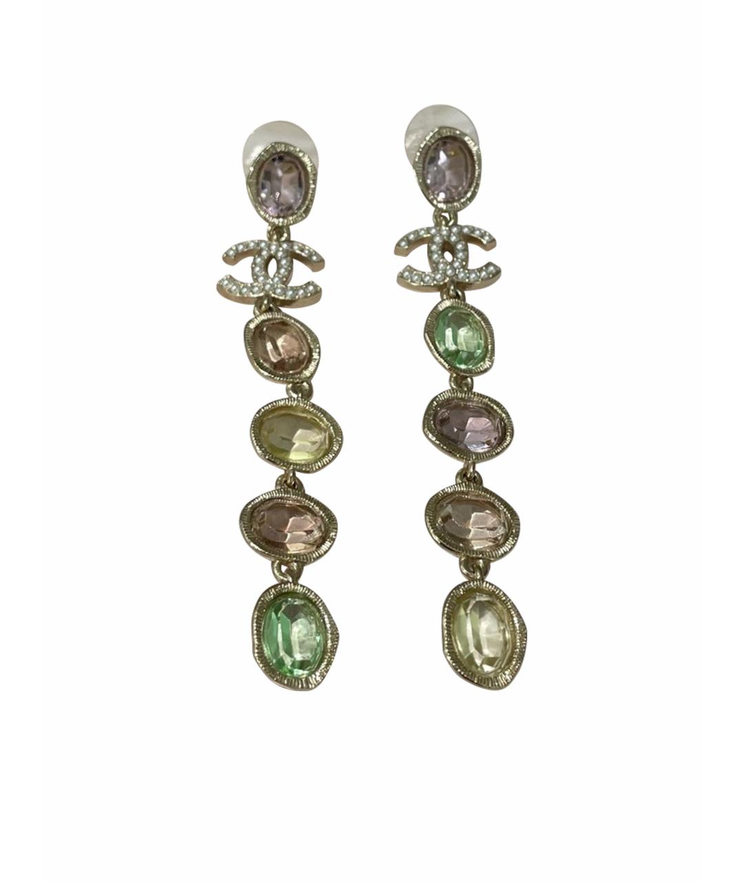 CHANEL Мульти металлические серьги, фото 1