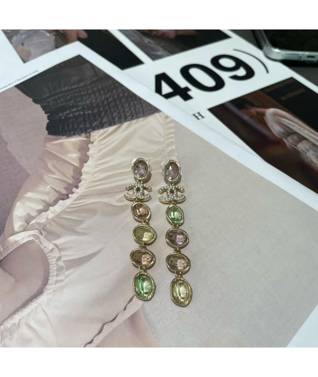 CHANEL Мульти металлические серьги, фото 7