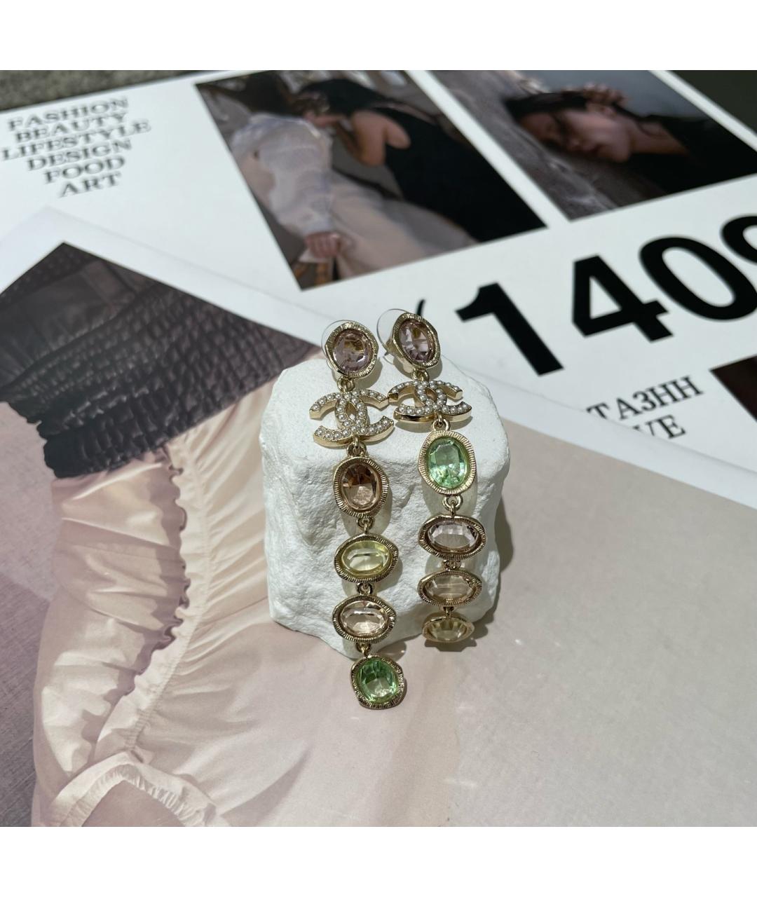 CHANEL Мульти металлические серьги, фото 2