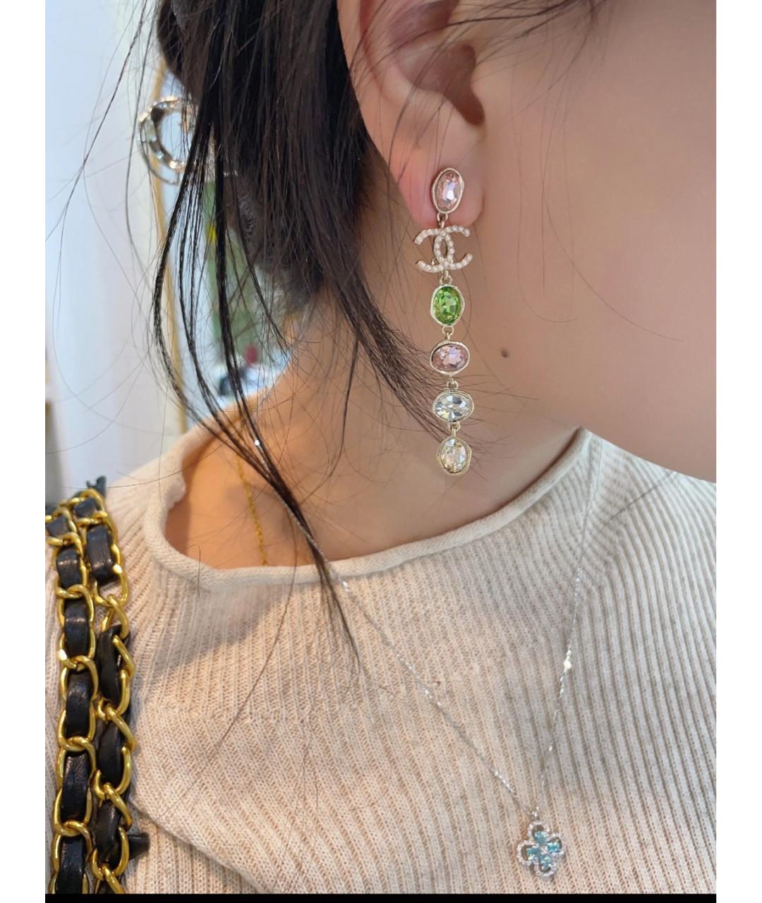 CHANEL Мульти металлические серьги, фото 6