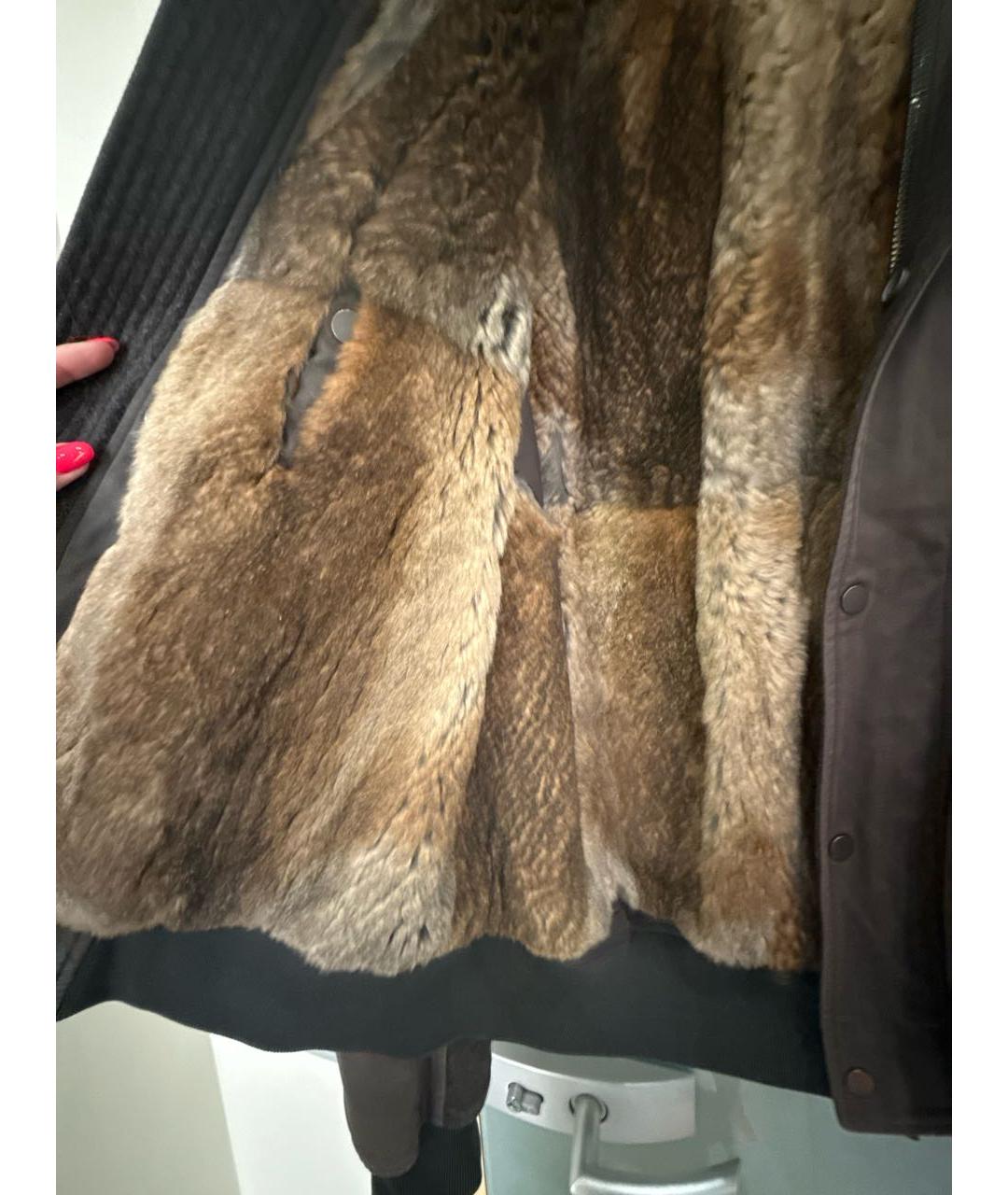 ARMY YVES SALOMON Хаки меховая парка, фото 6