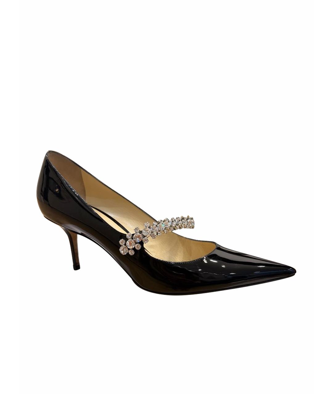 JIMMY CHOO Черные туфли из лакированной кожи, фото 1