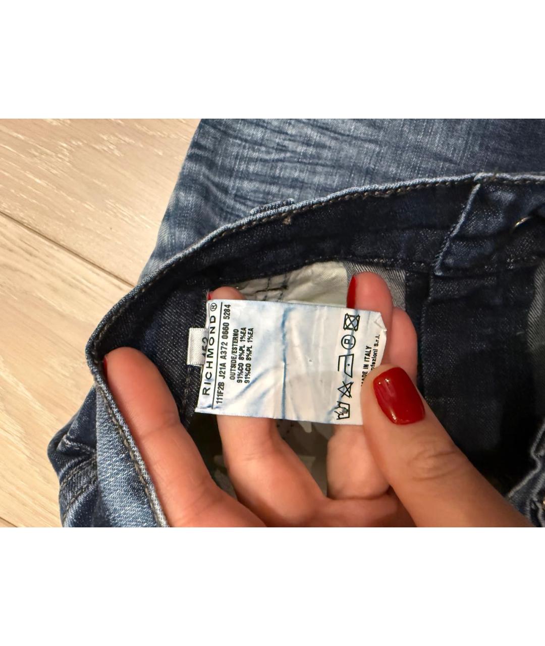 JOHN RICHMOND Темно-синие деним детские джинсы, фото 6