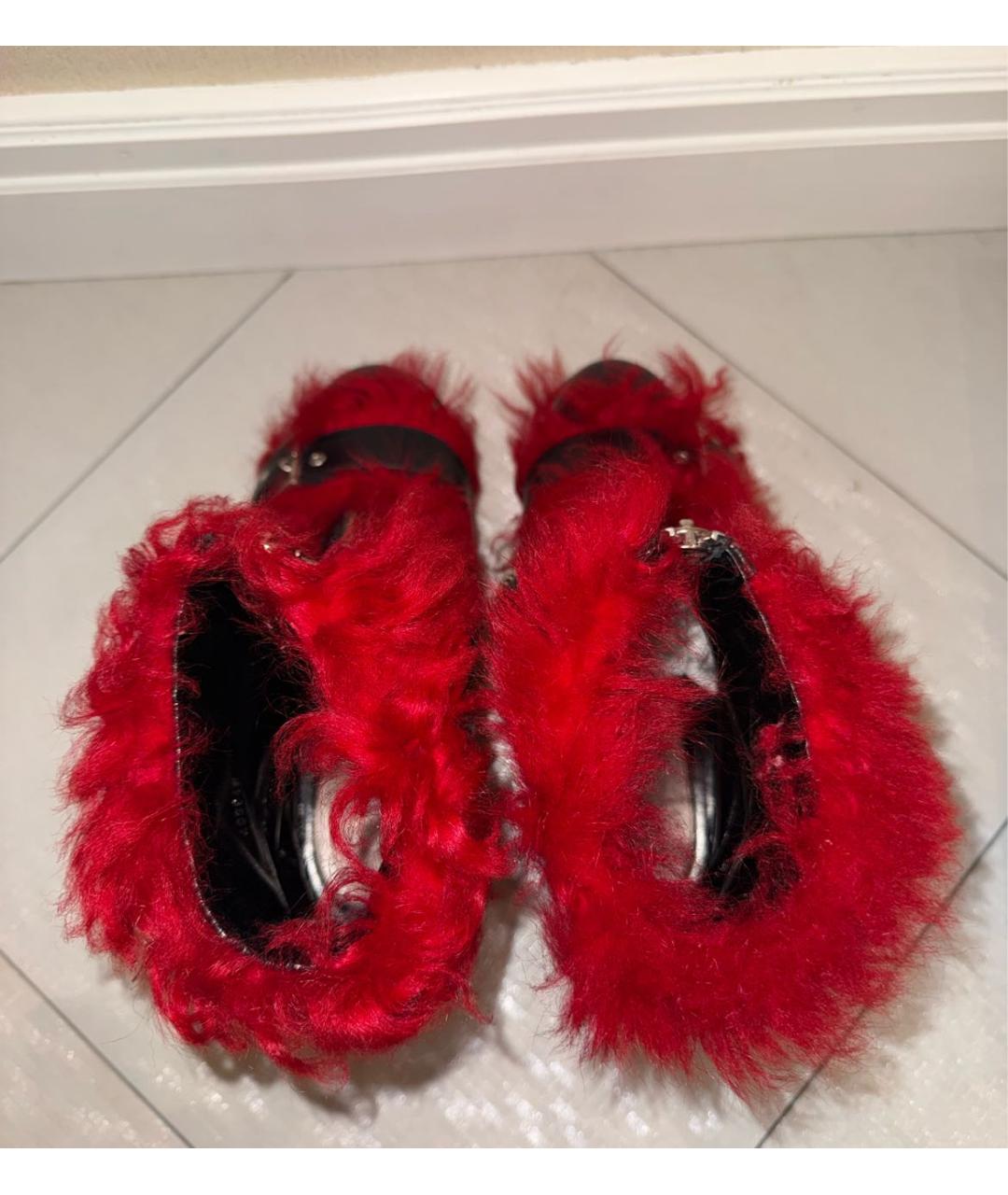 ALEXANDER MCQUEEN Черные кожаные ботинки, фото 3