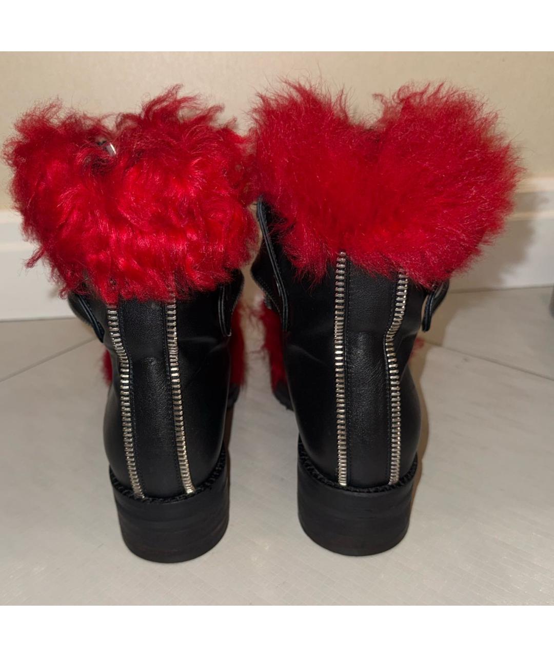 ALEXANDER MCQUEEN Черные кожаные ботинки, фото 4