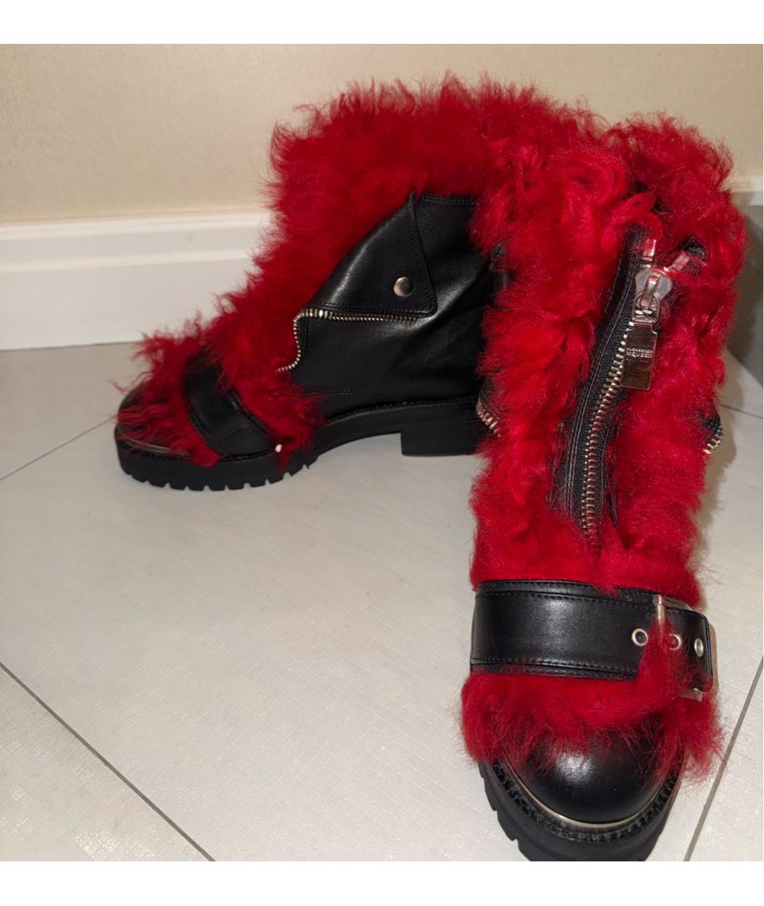 ALEXANDER MCQUEEN Черные кожаные ботинки, фото 7