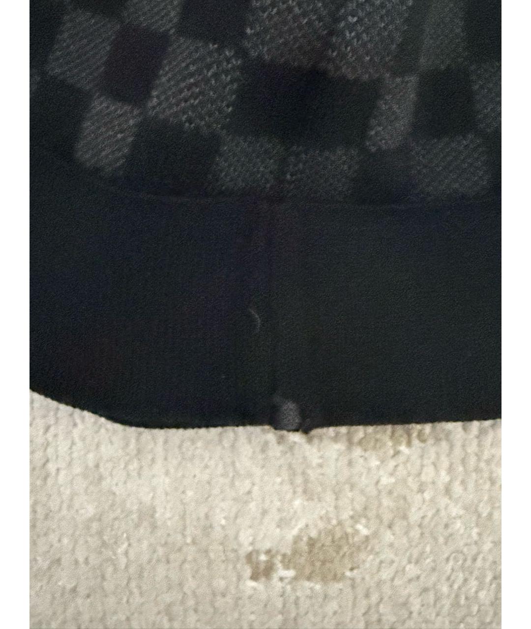 LOUIS VUITTON Черная шерстяная шапка, фото 4