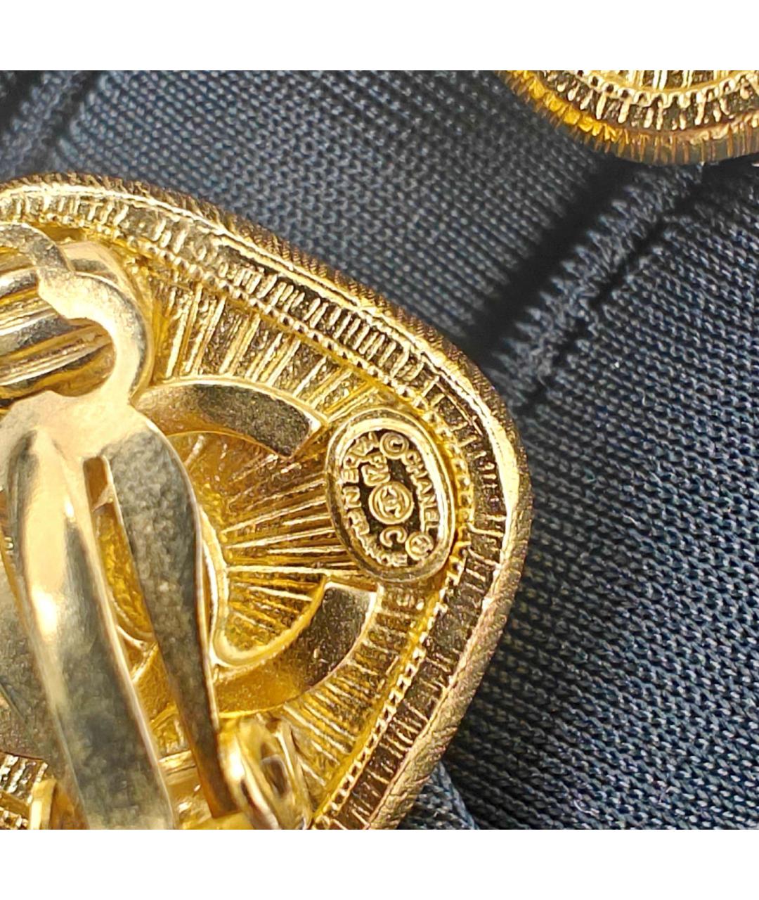 CHANEL Коралловые металлические серьги, фото 5