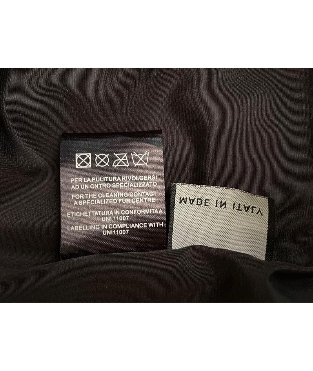 ANNA SUI Черная меховая шуба, фото 7