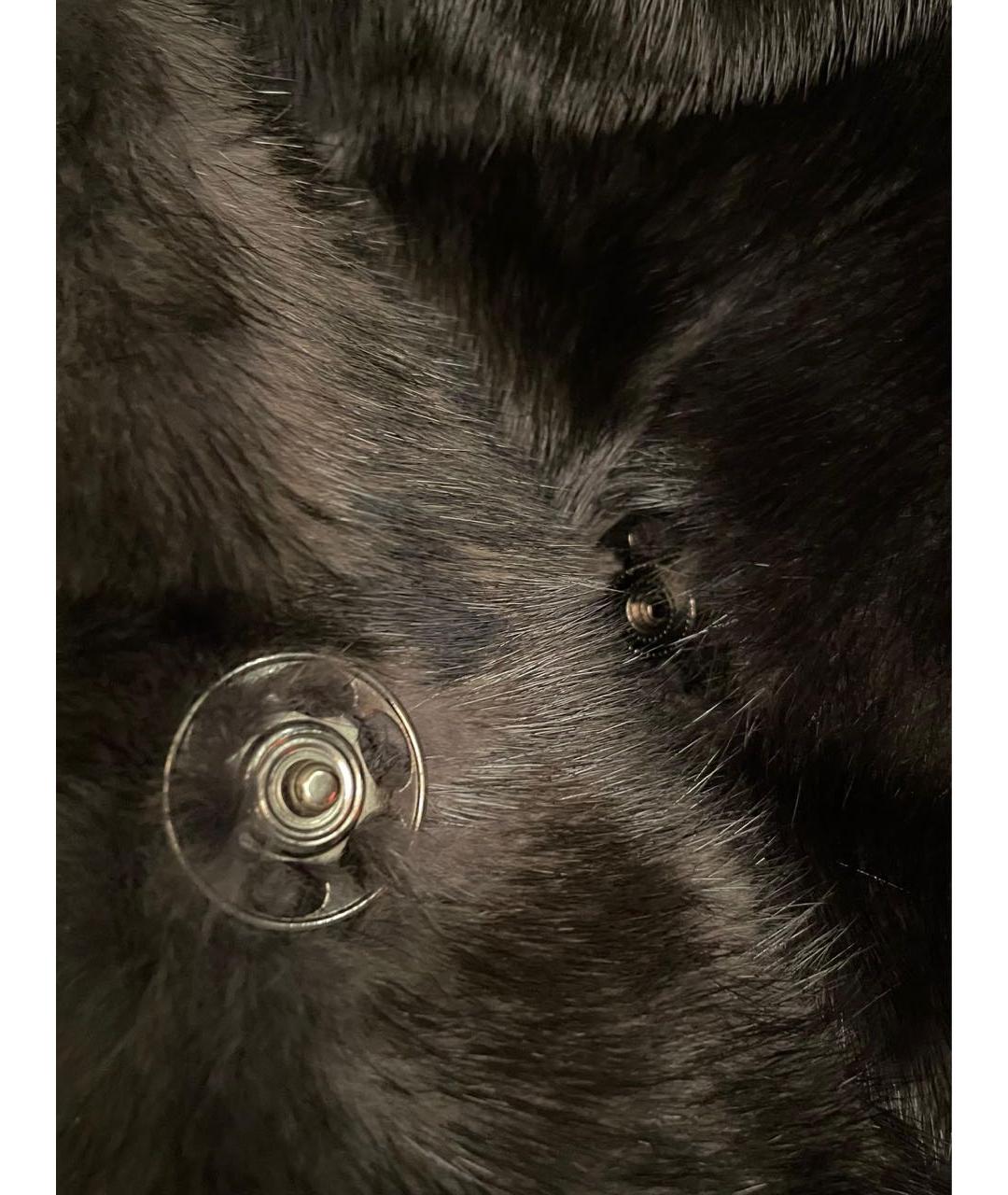 ANNA SUI Черная меховая шуба, фото 8