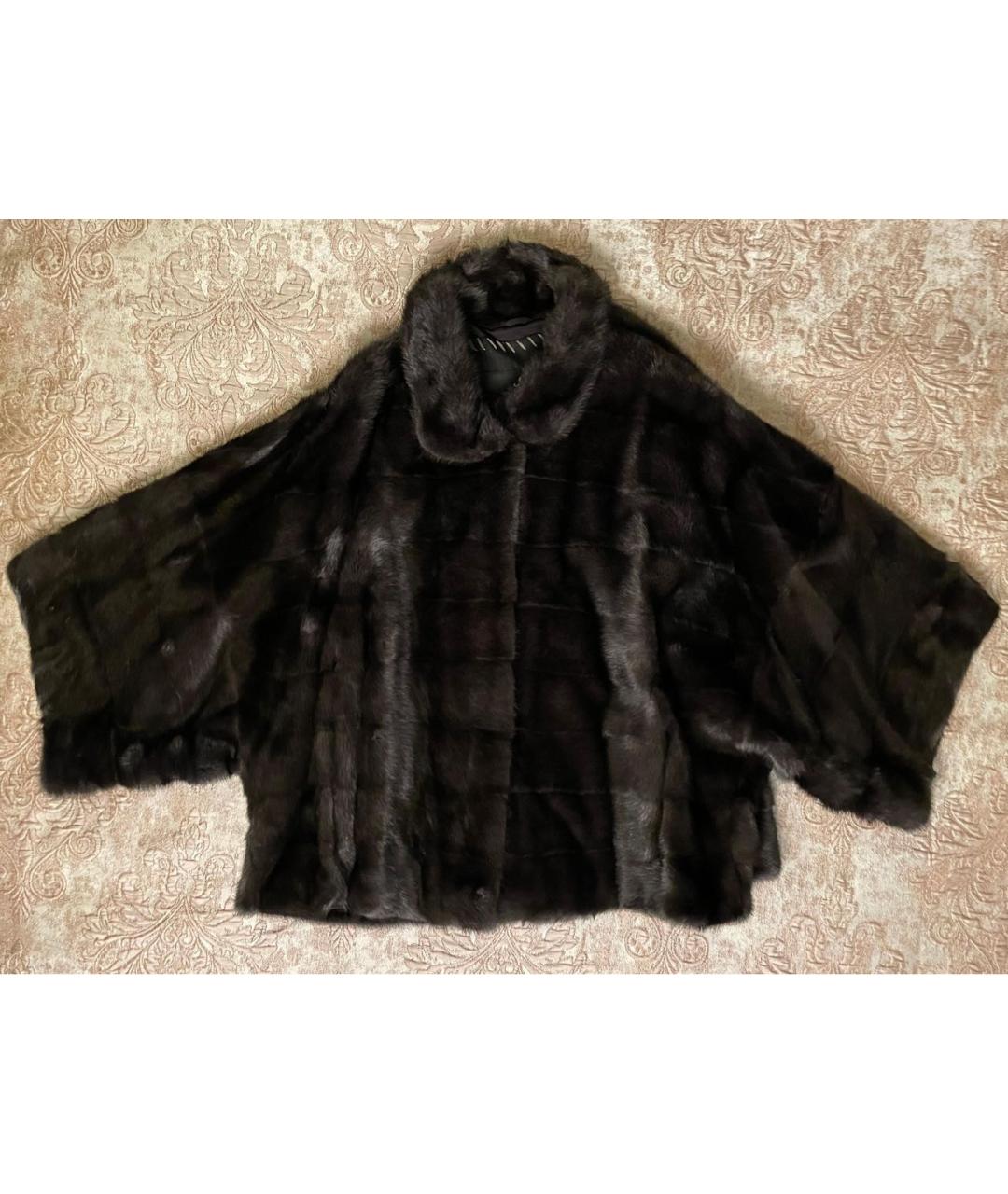 ANNA SUI Черная меховая шуба, фото 9