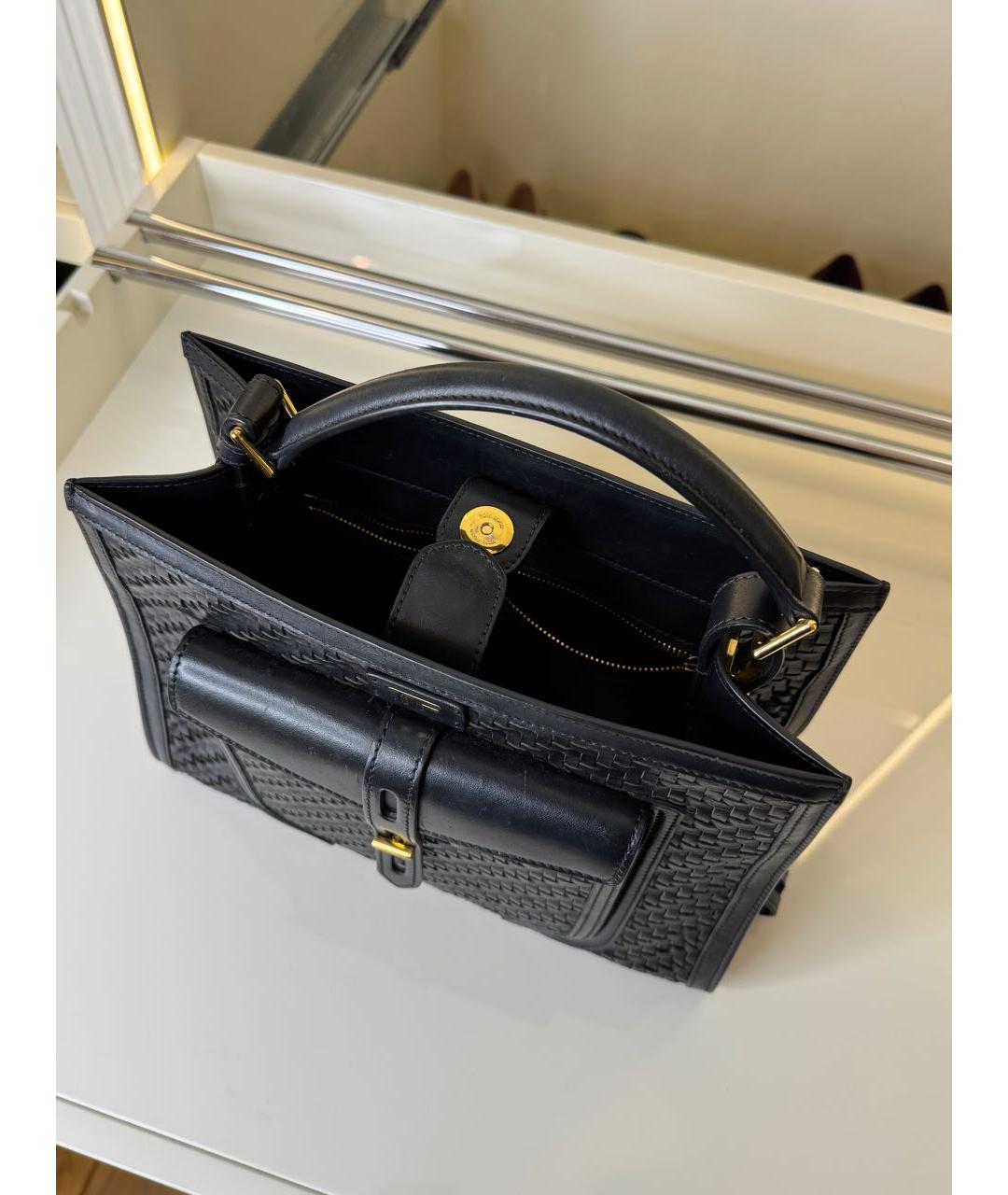 TOM FORD Черная кожаная сумка с короткими ручками, фото 4