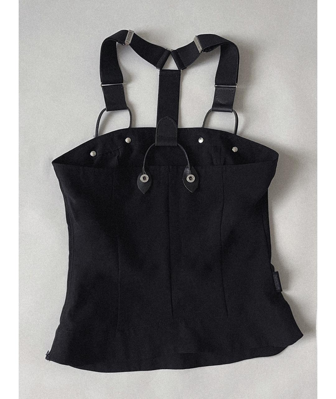 MOSCHINO Черный полиэстеровый корсет, фото 2