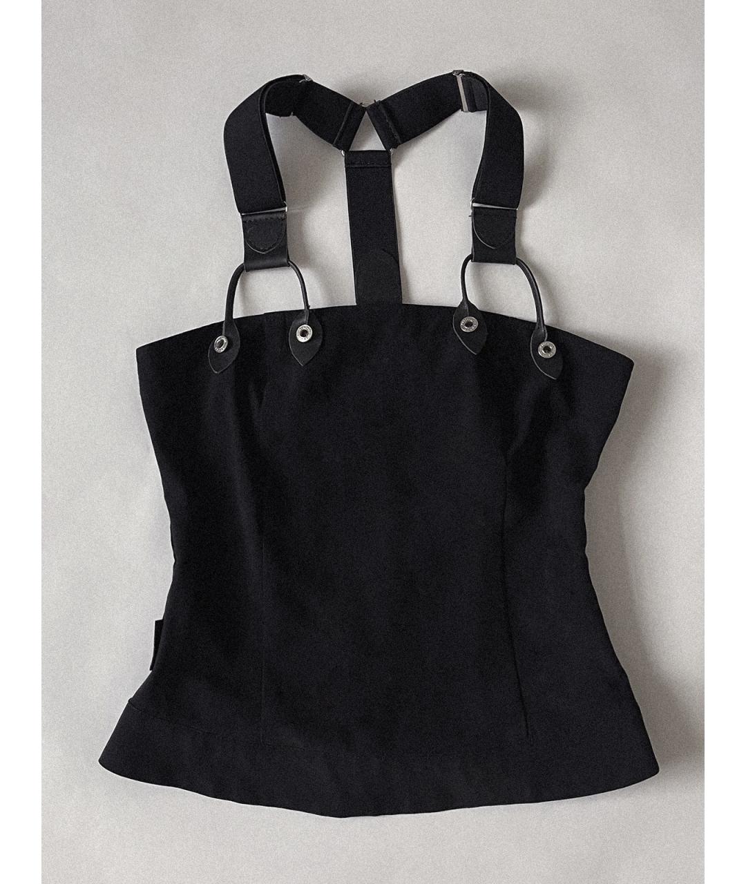 MOSCHINO Черный полиэстеровый корсет, фото 8