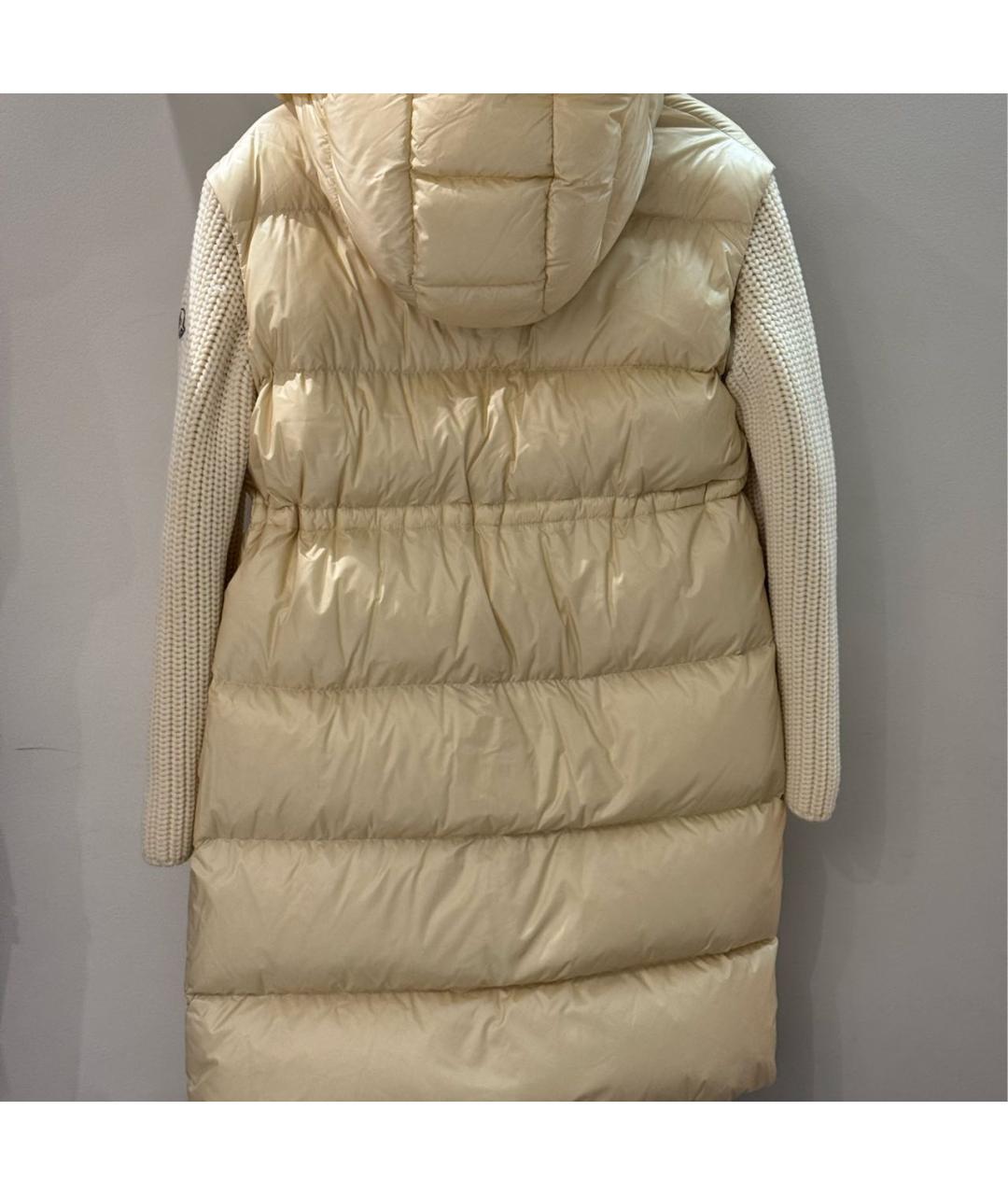 MONCLER Бежевый пуховик, фото 2