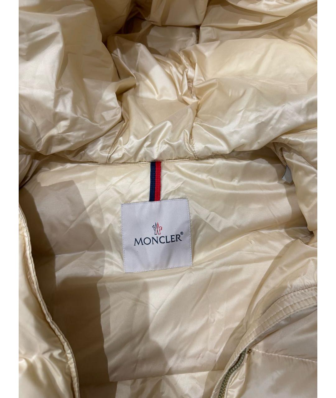 MONCLER Бежевый пуховик, фото 3