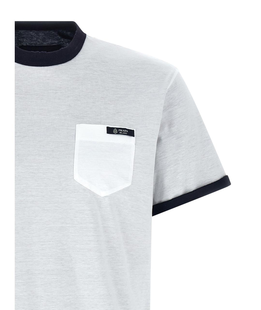 PRADA Мульти хлопковая футболка, фото 4