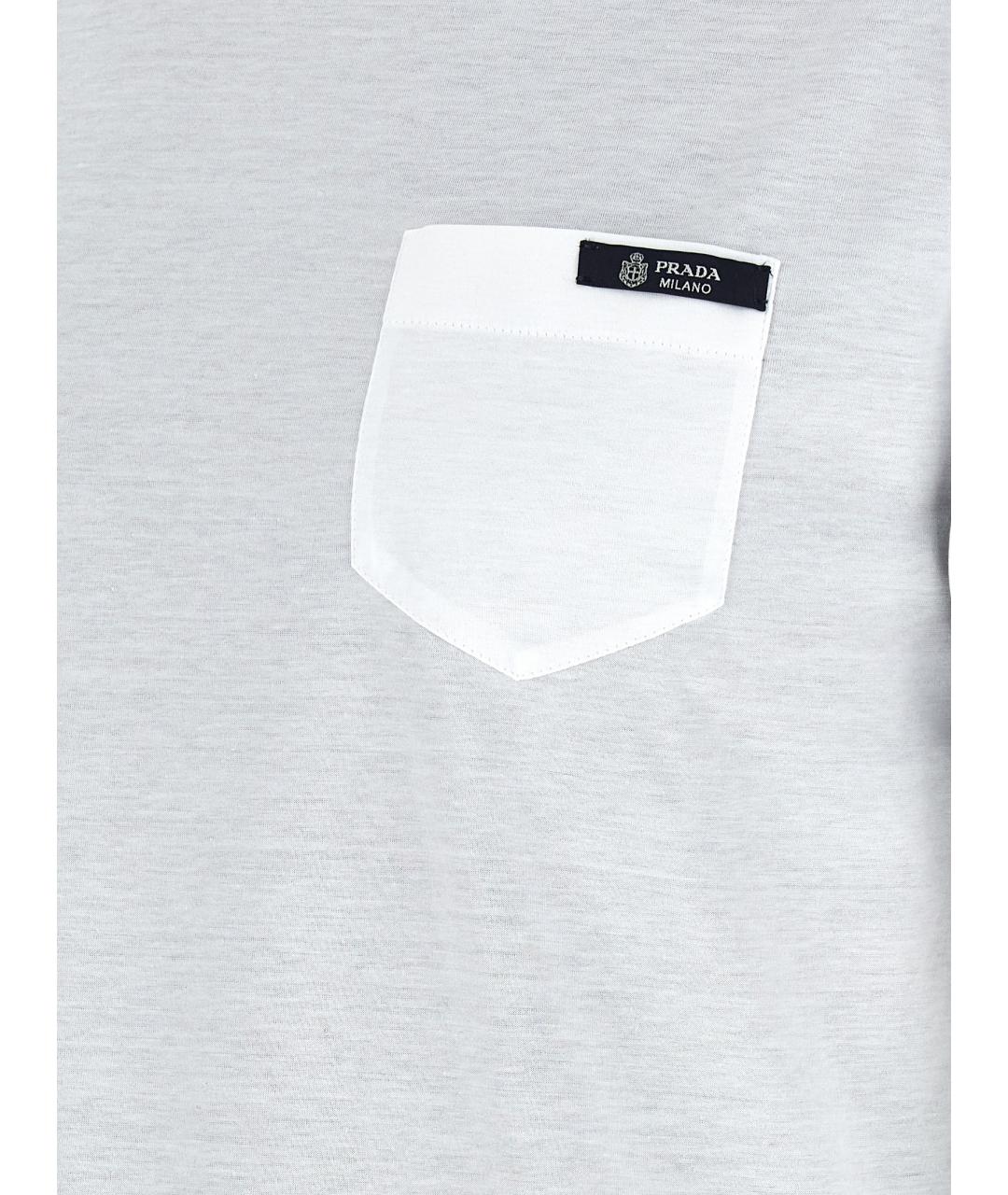 PRADA Мульти хлопковая футболка, фото 5