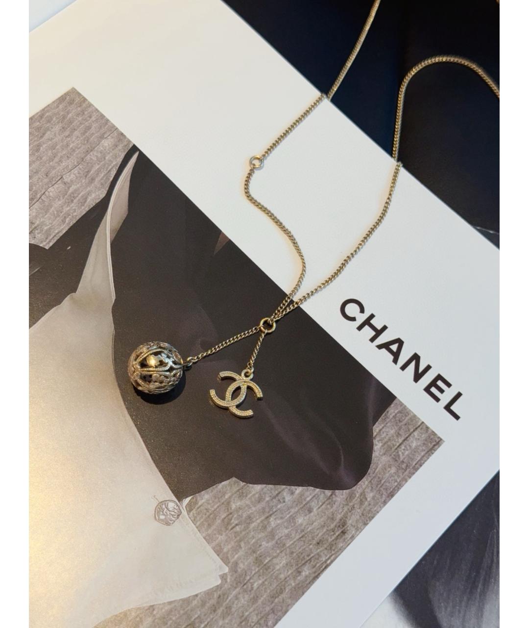 CHANEL Золотое колье, фото 7