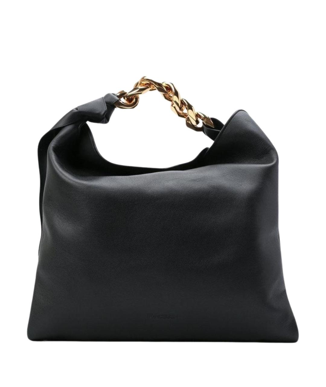 J.W.ANDERSON Черная кожаная сумка с короткими ручками, фото 1