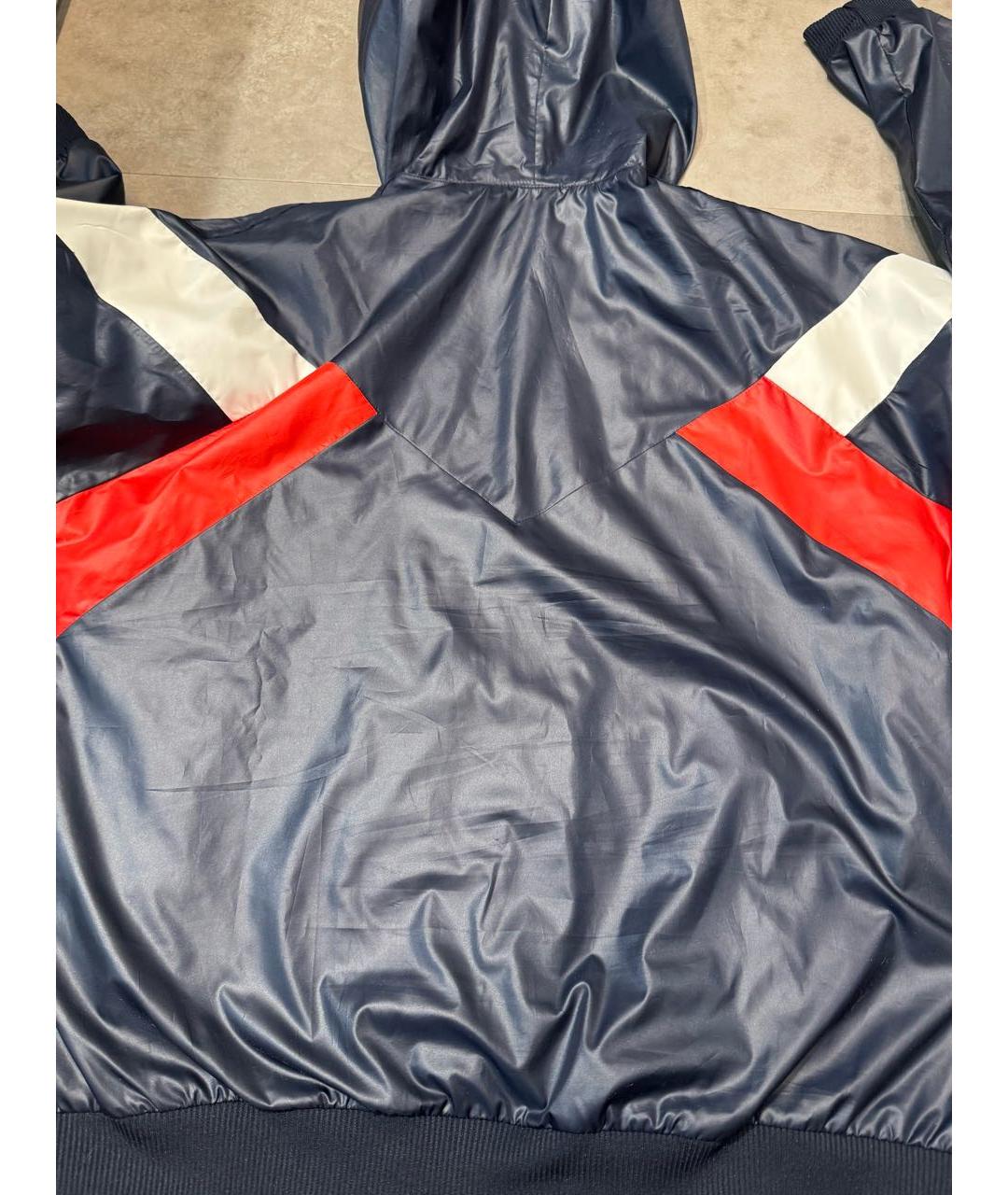 ADIDAS Темно-синяя полиэстеровая куртка, фото 2