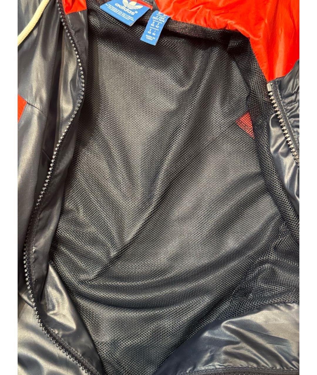 ADIDAS Темно-синяя полиэстеровая куртка, фото 8