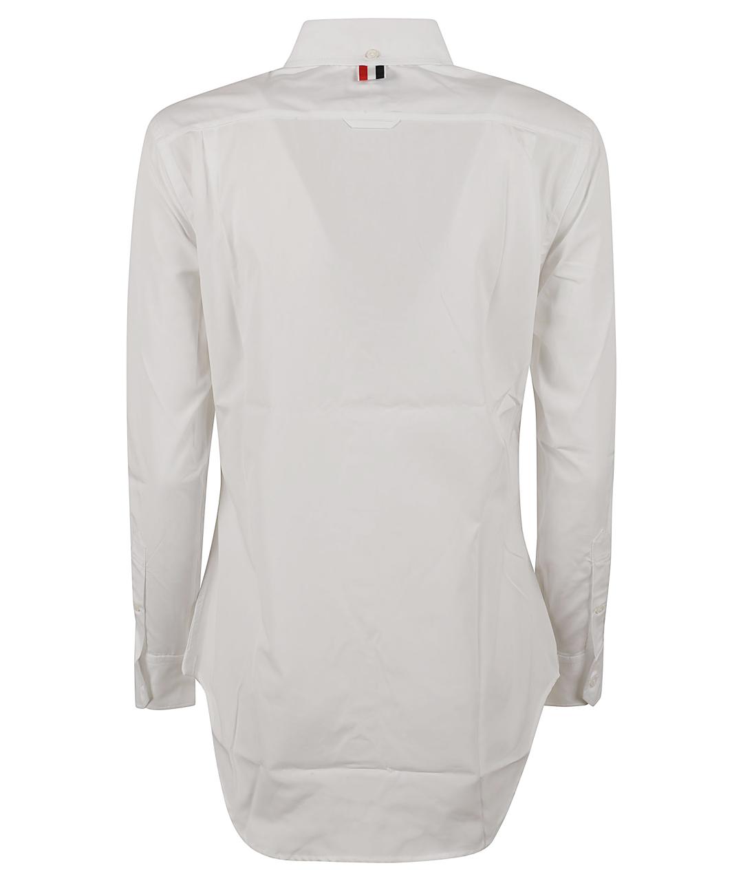 THOM BROWNE Белая хлопковая рубашка, фото 3