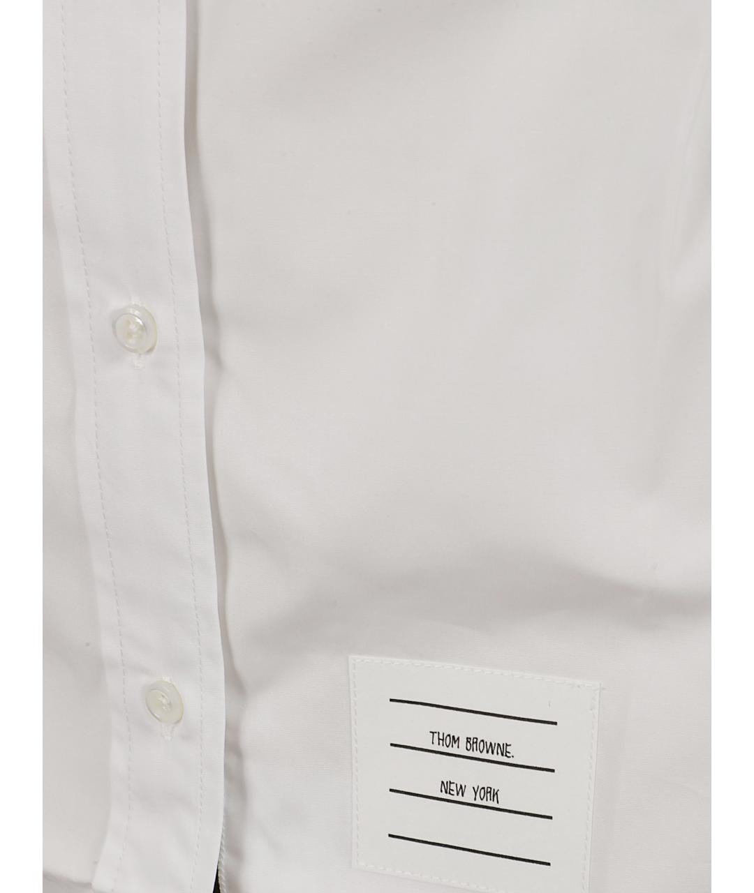 THOM BROWNE Белая хлопковая рубашка, фото 2