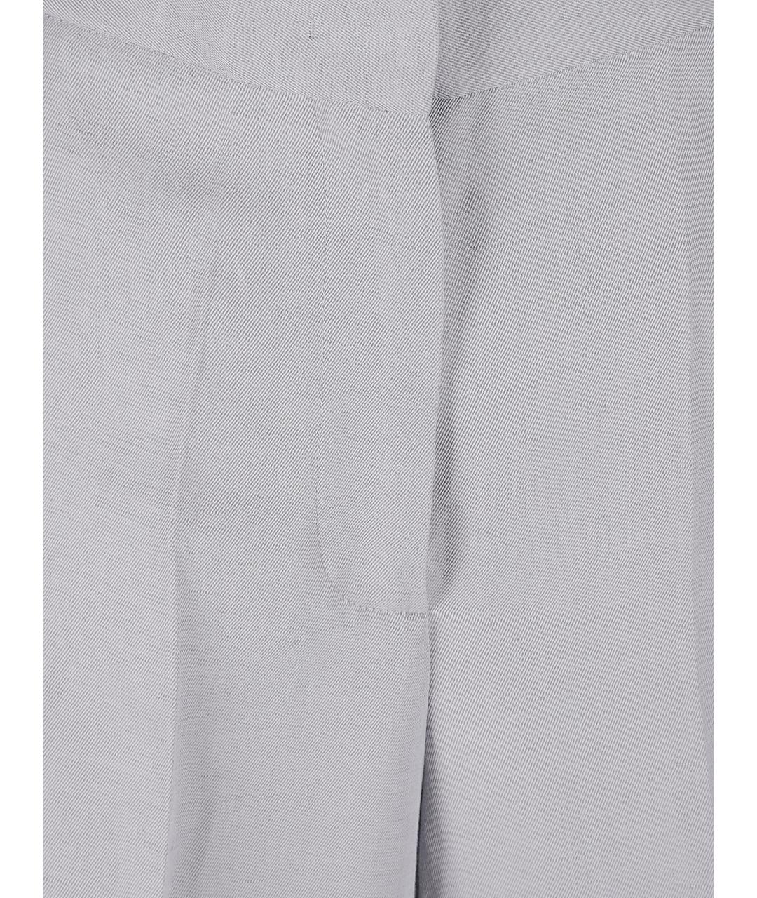 FABIANA FILIPPI Серые вискозные прямые брюки, фото 2