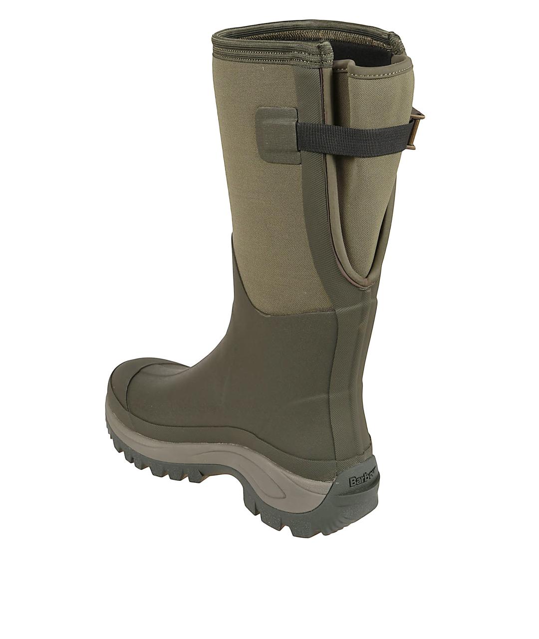BARBOUR Зеленые резиновые высокие ботинки, фото 3